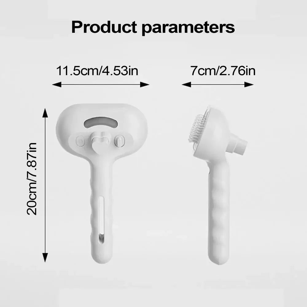 2-in-1 Pet Spray Hair Comb – Detangling Grooming Brush with Water Mist Humidifier | Pet Hair Remover for Dogs & Cats | Dematting & Cleaning Tool for Easy Grooming