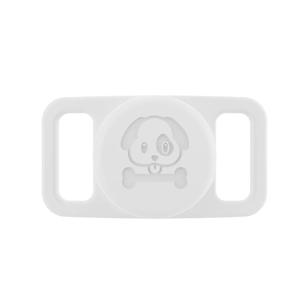 Dog Collar Holder for AirTag Dog Cat GPS Finder Waterproof Silicone Hidden Loop AirTag Pet Collar Anti-Lost Tracker Accessories