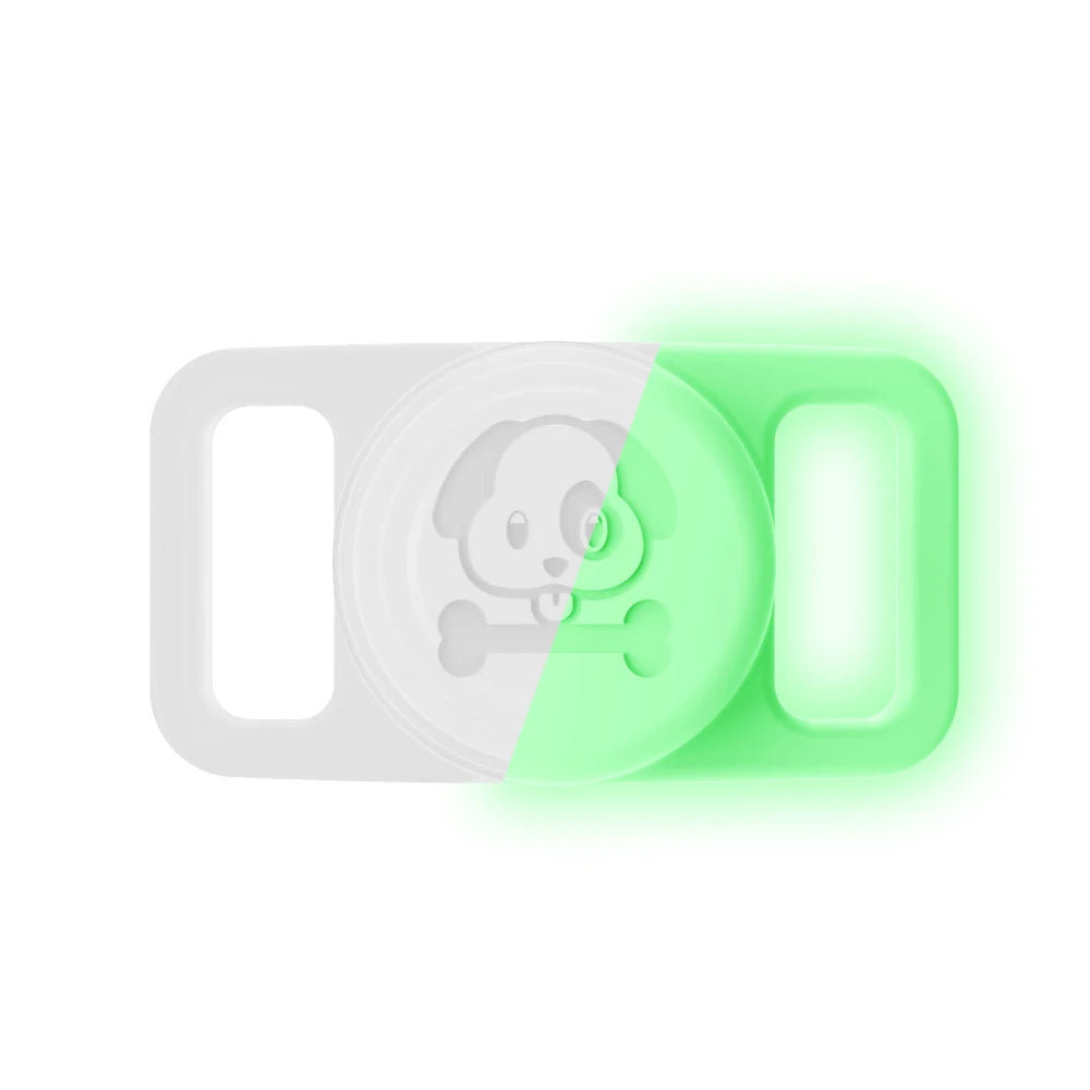 Dog Collar Holder for AirTag Dog Cat GPS Finder Waterproof Silicone Hidden Loop AirTag Pet Collar Anti-Lost Tracker Accessories