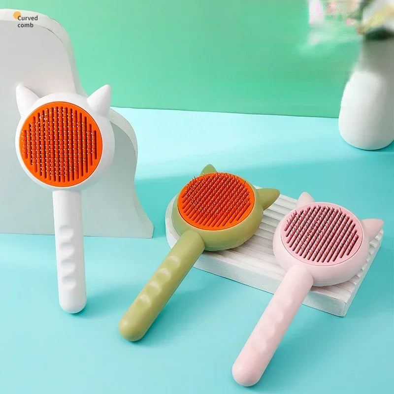 Pet Dog Hair Brush Cat Comb Grooming And Care Cat Brush Stainless Steel Comb For Long Hair Dogs Cleaning Pets Dogs Accessories