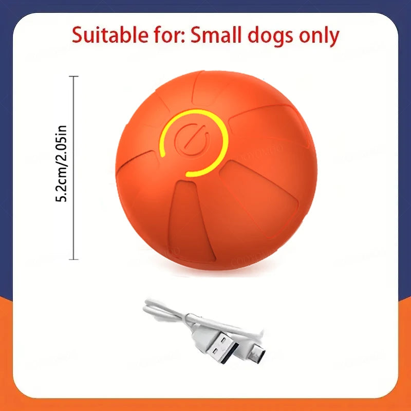 Smart Dog Toy Ball Automatic Interactive Pet Electronic Rolling USB Rechargeable Moving Bouncing for Puppy to Large dog Chew Toy