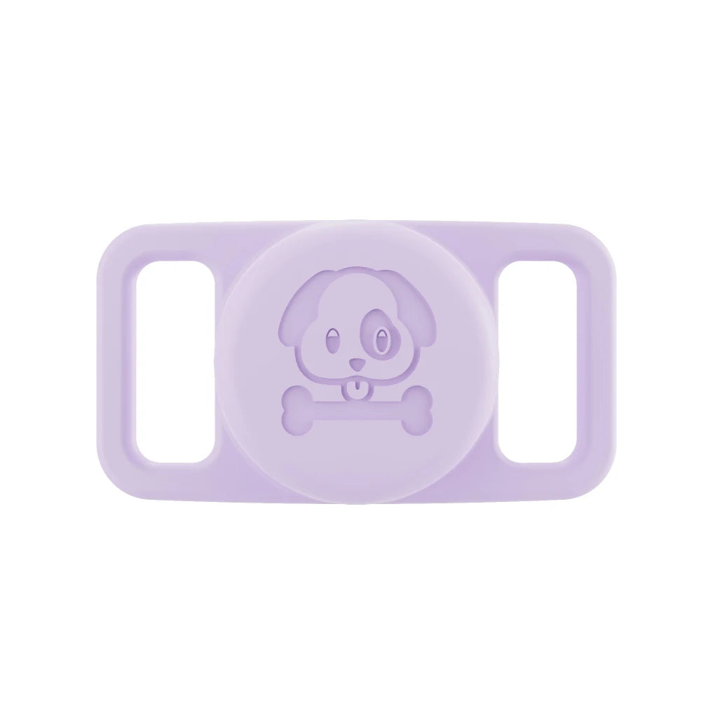 Dog Collar Holder for AirTag Dog Cat GPS Finder Waterproof Silicone Hidden Loop AirTag Pet Collar Anti-Lost Tracker Accessories